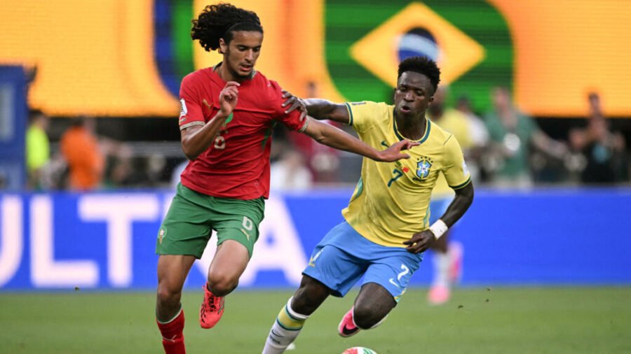 كأس العالم 2026: المغرب يتعادل مع البرازيل 1-1 في أول مقابلة لـ”الأسود” بالمونديال